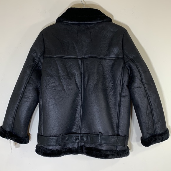 NWT. Zara Faux Fur Leather Double Faced Moto Biker Jacket Women’s-XL. - Picture 16 of 16